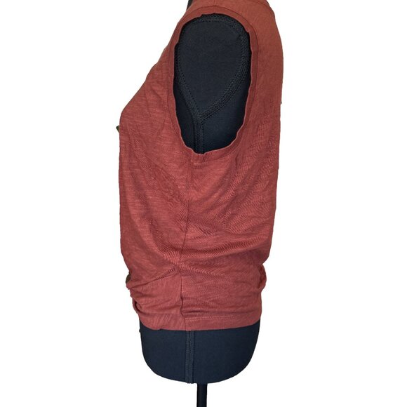 NWOT Sanctuary Twist Front Tank Top Brown Sleeveless Relaxed Fit Size Small - Picture 6 of 6